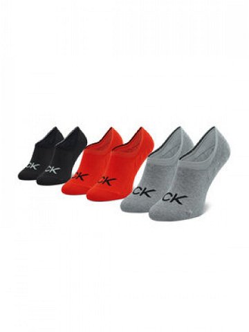 Calvin Klein Sada 3 párů dámských nízkých ponožek 701218723 Barevná