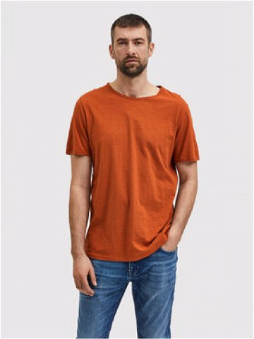 Selected Homme T-Shirt Morgan 16071775 Hnědá Regular Fit