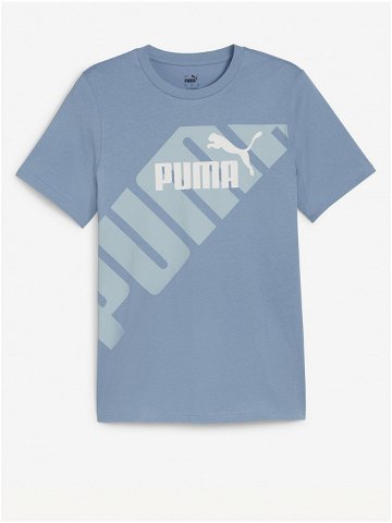 Modré pánské tričko Puma Power Graphic Tee