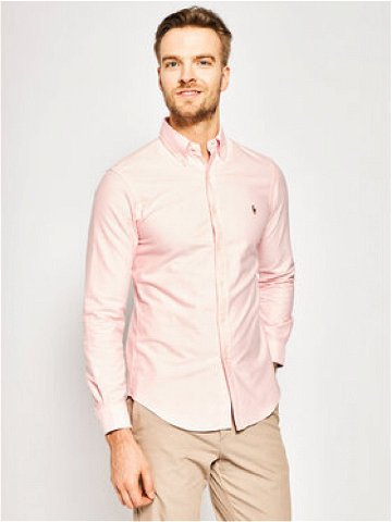 Polo Ralph Lauren Košile Core Replen 710549084 Růžová Slim Fit