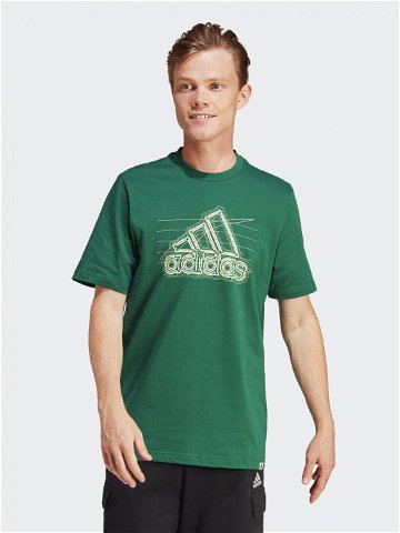 Adidas T-Shirt Growth Badge Graphic IN6262 Zelená Regular Fit