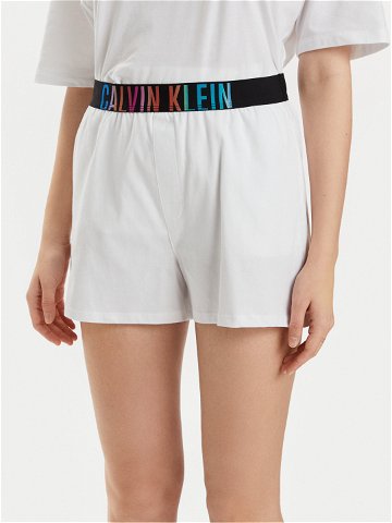 Calvin Klein Underwear Pyžamové šortky 000QS7194E Bílá Relaxed Fit
