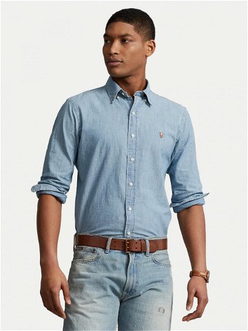 Polo Ralph Lauren džínová košile 710792042001 Modrá Custom Fit