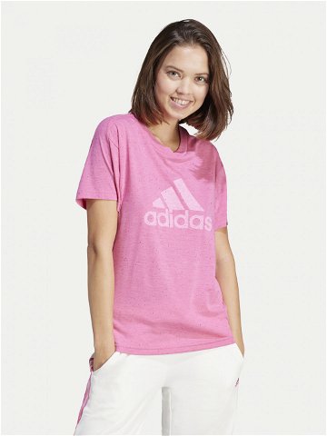 Adidas T-Shirt Future Icons Winners 3 0 IS3631 Růžová Relaxed Fit