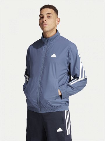 Adidas Mikina Future Icons 3-Stripes IR9237 Modrá Loose Fit