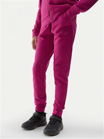 4F Teplákové kalhoty 4FJWSS24TTROF587 Růžová Regular Fit