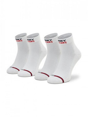 Tommy Jeans Sada 2 párů nízkých ponožek unisex 701218956 Bílá
