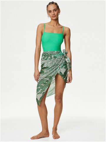 Zelené dámské jednodílné plavky Marks & Spencer