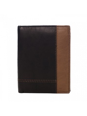 Pánská kožená peněženka černo hnědá – Diviley Kroll