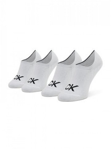 Calvin Klein Sada 2 párů pánských nízkých ponožek 701218716 Bílá