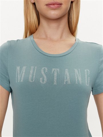 Mustang T-Shirt Alexia 1013143 Modrá Slim Fit