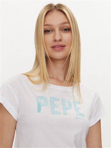 Pepe Jeans T-Shirt Janet PL505836 Bílá Regular Fit