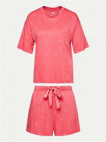 DKNY Pyžamo YI80010 Růžová Regular Fit