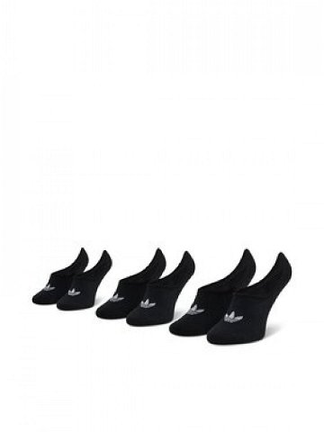 Adidas Sada 3 párů kotníkových ponožek unisex No-Show Socks 3P FM0677 Černá