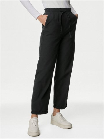 Černé dámské zkrácené kalhoty Marks & Spencer