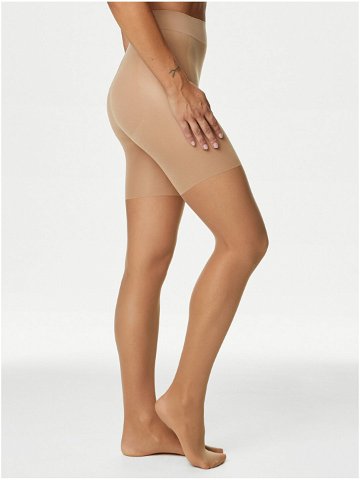 Sada dvou párů dámských průsvitných punčochových kalhot v béžové barvě 15 DEN Marks & Spencer Magicwear
