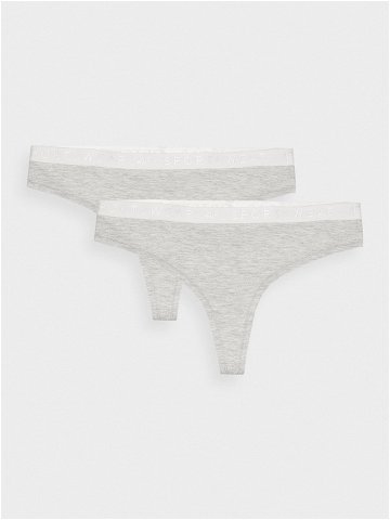 Dámské spodní prádlo kalhotky 2-pack – šedé