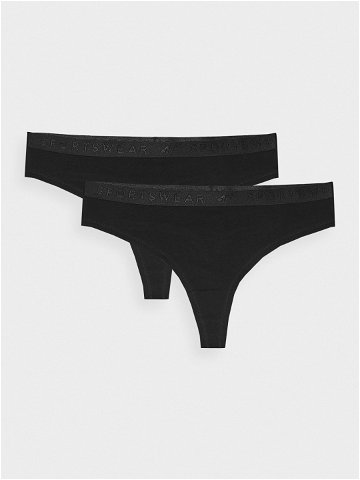 Dámské spodní prádlo kalhotky 2-pack – černé
