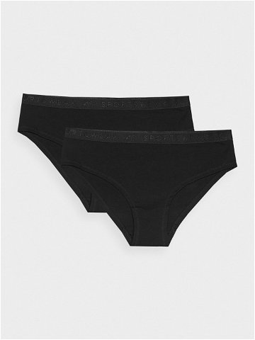 Dámské spodní prádlo kalhotky 2-pack – černé