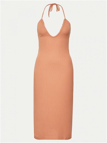 Roxy Letní šaty Late Sunset ERJKD03467 Oranžová Slim Fit
