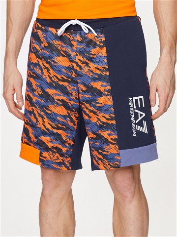 EA7 Emporio Armani Plážové šortky 3DPS60 PJEQZ 2605 Oranžová Regular Fit