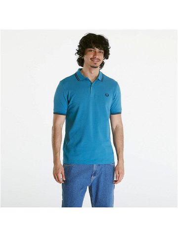 FRED PERRY Twin Tipped Shirt Ocean Navy