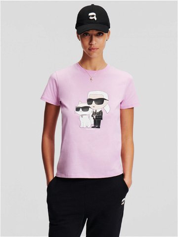 Karl Lagerfeld Ikonik 2 0 Triko Růžová