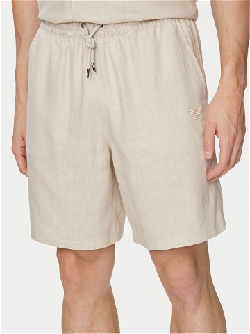 Emporio Armani Underwear Šortky z materiálu 211864 4R467 00040 Béžová Regular Fit