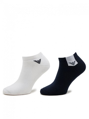 Emporio Armani Sada 2 párů pánských nízkých ponožek 306208 4R378 01736 Barevná
