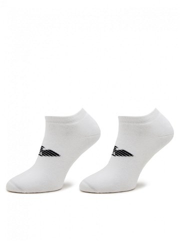 Emporio Armani Sada 2 párů pánských nízkých ponožek 306208 4R300 00010 Bílá