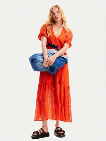 Desigual Letní šaty Ottawa 24SWVW05 Oranžová Regular Fit