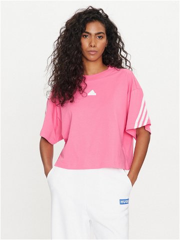 Adidas T-Shirt Future Icons 3-Stripes IS3620 Růžová Loose Fit