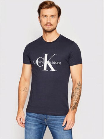 Calvin Klein Jeans T-Shirt J30J320935 Tmavomodrá Slim Fit