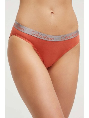 Kalhotky Calvin Klein Underwear oranžová barva 000QD3540E