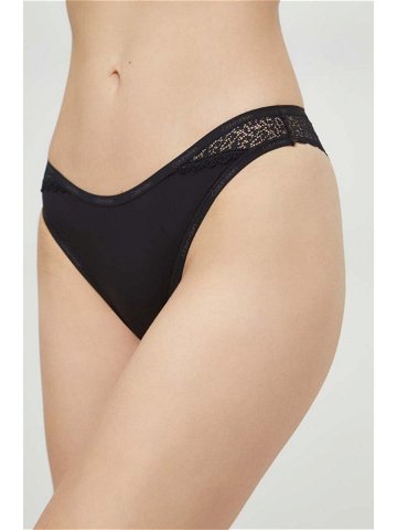 Kalhotky brazilky Calvin Klein Underwear černá barva 000QF5152E