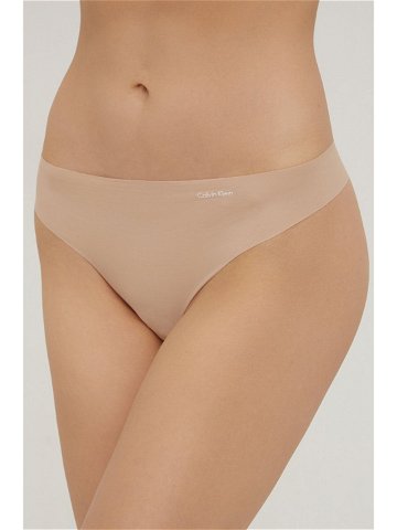 Tanga Calvin Klein Underwear průhledná barva 0000D3428E