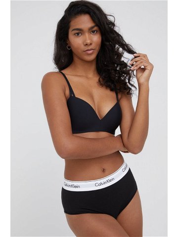 Podprsenka Calvin Klein Underwear černá barva hladká 000QF6017E
