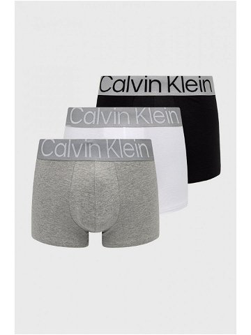 Boxerky Calvin Klein Underwear 3-pack pánské bílá barva 000NB3130A