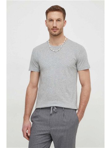 Bavlněné tričko Polo Ralph Lauren 3-pack šedá barva 714830304