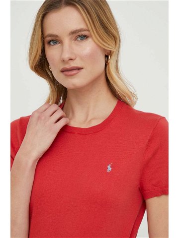 Tričko Polo Ralph Lauren červená barva 211891673