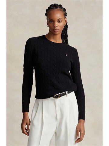 Vlněný svetr Polo Ralph Lauren dámský černá barva lehký 211910421
