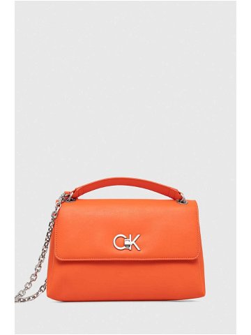 Kabelka Calvin Klein oranžová barva K60K611084