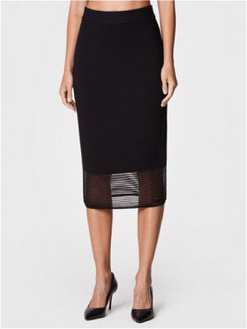 Sisley Pouzdrová sukně 11APM0002 Černá Slim Fit