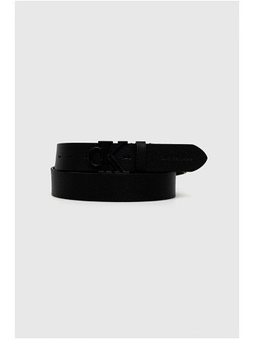 Kožený pásek Calvin Klein Jeans pánský černá barva K50K511416