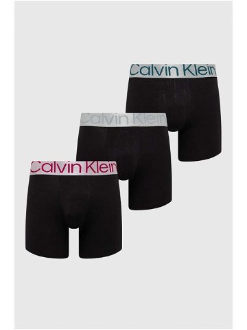 Boxerky Calvin Klein Underwear 3-pack pánské černá barva 000NB3131A