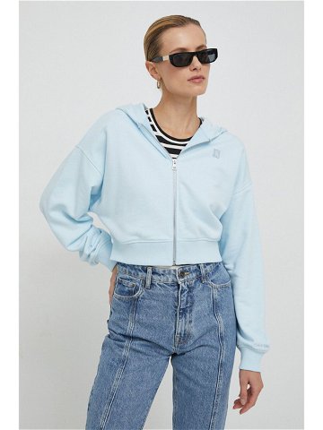 Mikina Calvin Klein Jeans dámská s kapucí hladká