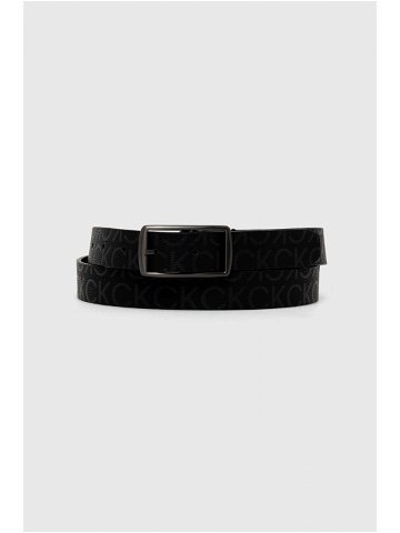 Oboustranný pásek Calvin Klein dámský černá barva K60K611578