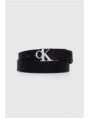 Oboustranný pásek Calvin Klein Jeans dámský černá barva K60K611489