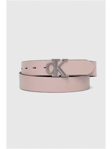 Oboustranný pásek Calvin Klein Jeans dámský růžová barva K60K611489