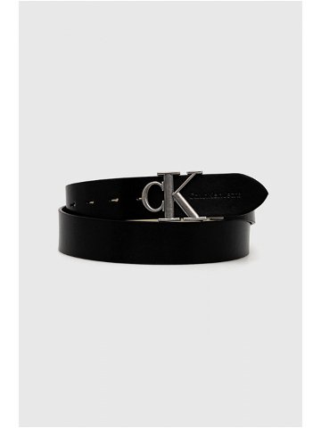 Oboustranný pásek Calvin Klein Jeans pánský černá barva K50K511415
